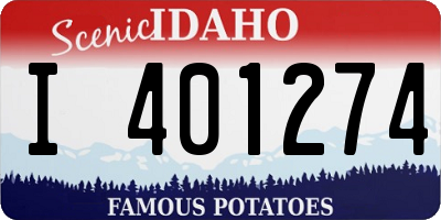ID license plate I401274