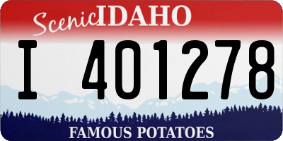 ID license plate I401278