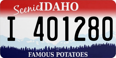 ID license plate I401280