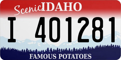 ID license plate I401281