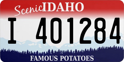 ID license plate I401284