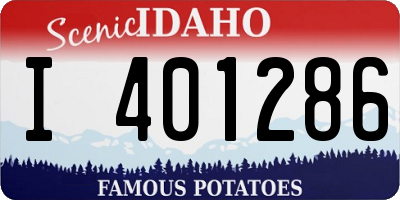 ID license plate I401286