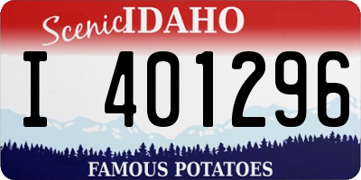 ID license plate I401296