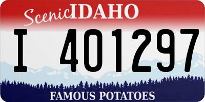 ID license plate I401297