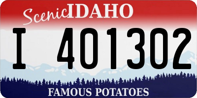 ID license plate I401302