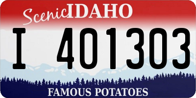 ID license plate I401303