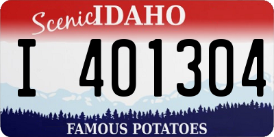 ID license plate I401304