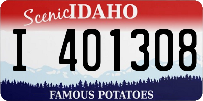 ID license plate I401308