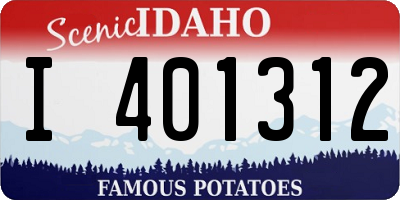 ID license plate I401312