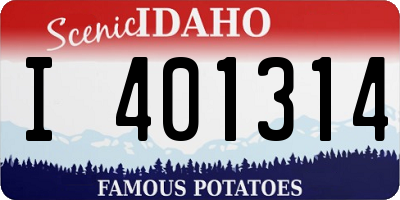 ID license plate I401314