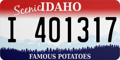 ID license plate I401317