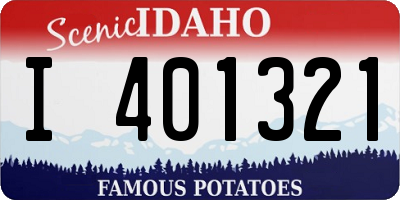 ID license plate I401321