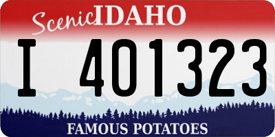 ID license plate I401323
