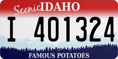 ID license plate I401324