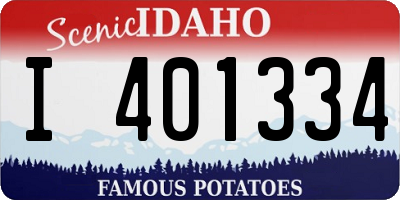 ID license plate I401334