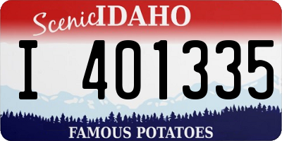 ID license plate I401335