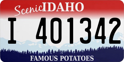 ID license plate I401342