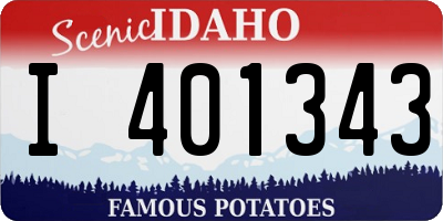 ID license plate I401343