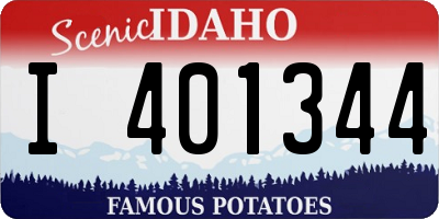 ID license plate I401344