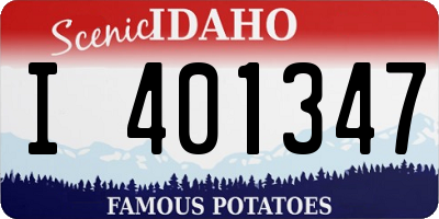 ID license plate I401347