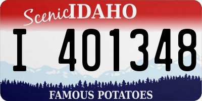 ID license plate I401348