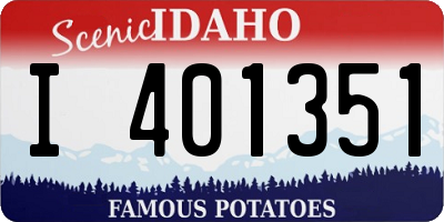 ID license plate I401351