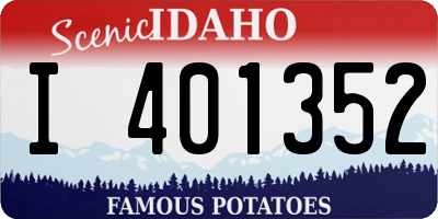 ID license plate I401352