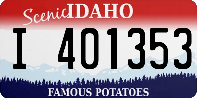 ID license plate I401353