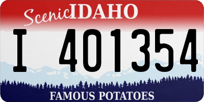ID license plate I401354