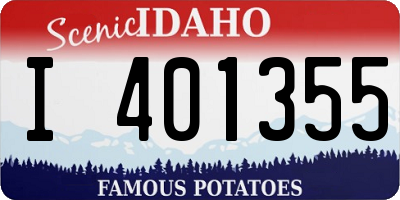 ID license plate I401355