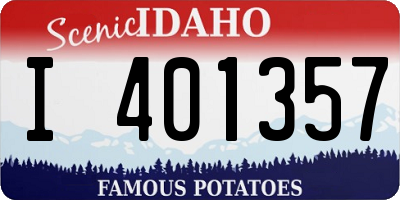 ID license plate I401357