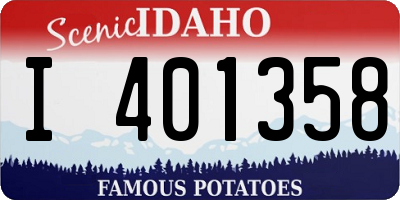 ID license plate I401358