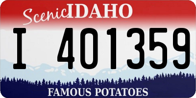 ID license plate I401359