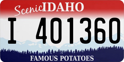ID license plate I401360