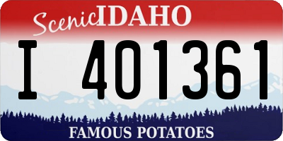 ID license plate I401361