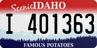 ID license plate I401363