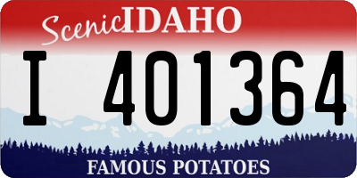 ID license plate I401364