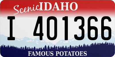 ID license plate I401366