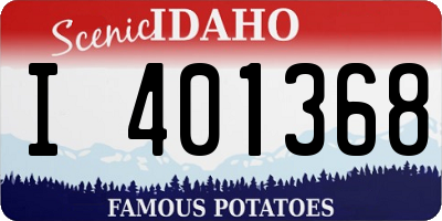 ID license plate I401368
