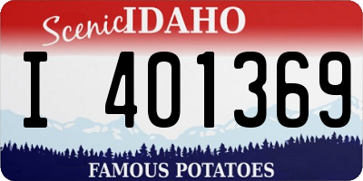 ID license plate I401369