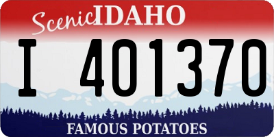ID license plate I401370