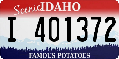 ID license plate I401372