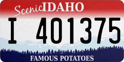 ID license plate I401375