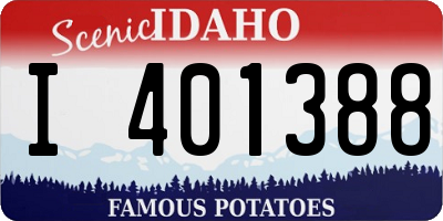 ID license plate I401388