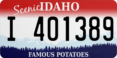 ID license plate I401389