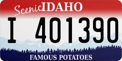 ID license plate I401390