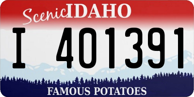 ID license plate I401391