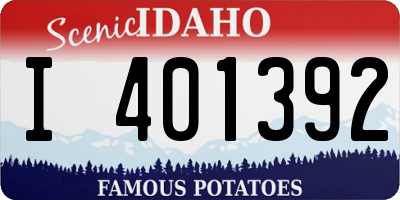 ID license plate I401392