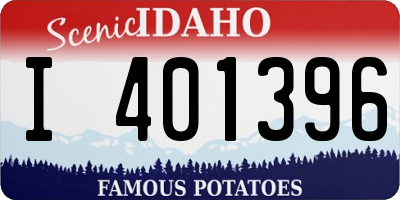 ID license plate I401396