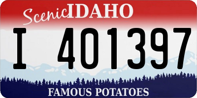 ID license plate I401397